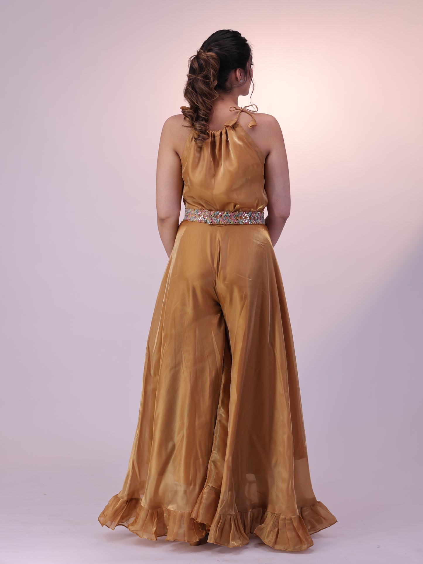 Golden Glam Jumpsuit