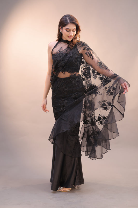 Midnight Élan Saree