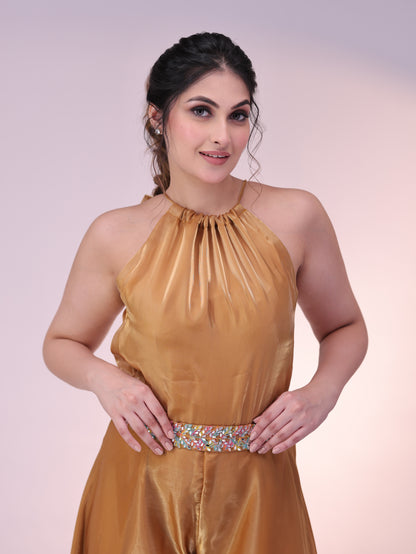 Golden Glam Jumpsuit