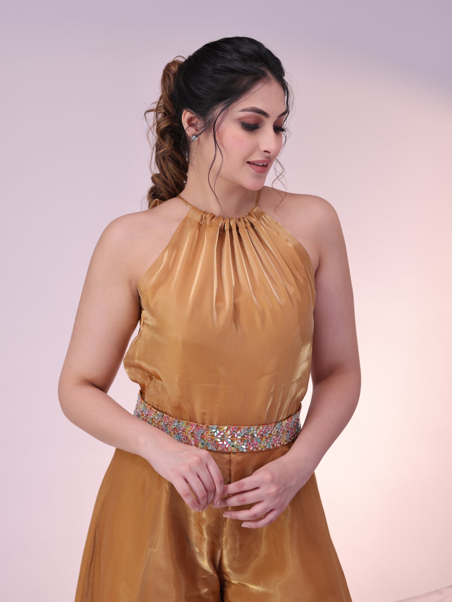 Golden Glam Jumpsuit