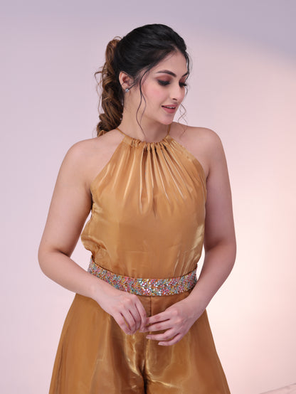 Golden Glam Jumpsuit