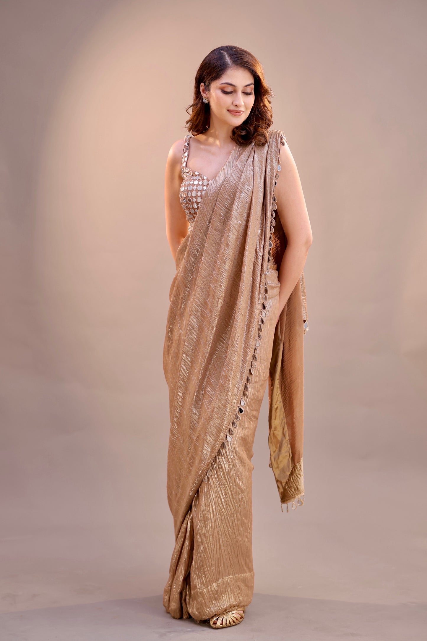 Golden Noor Saree