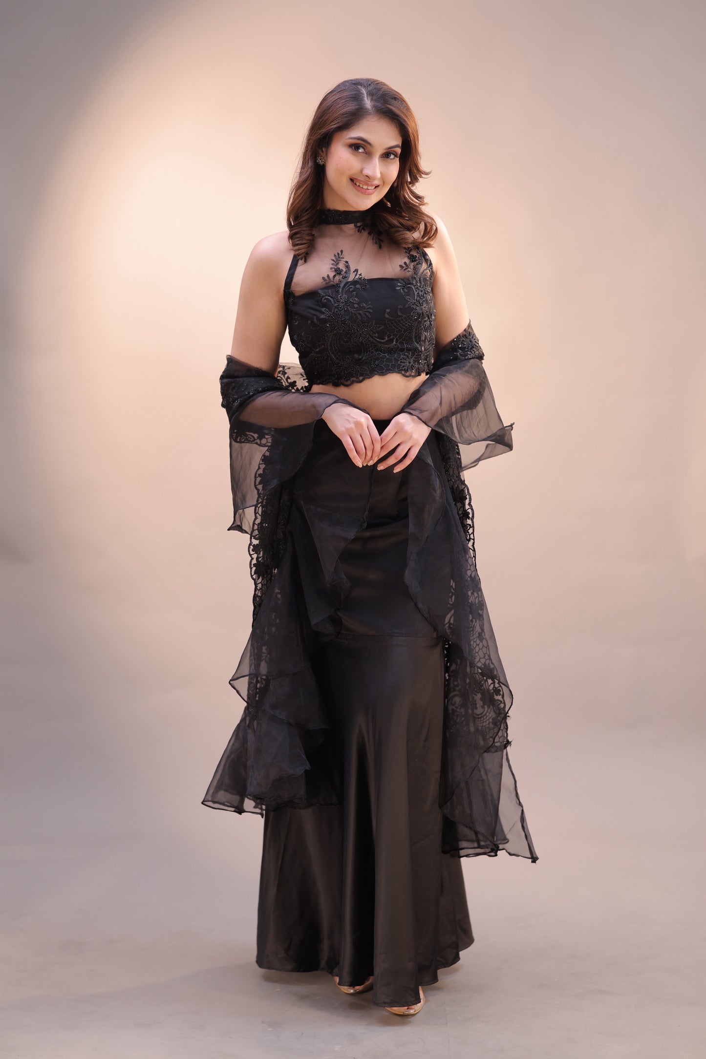 Midnight Élan Saree