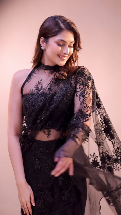 Midnight Élan Saree