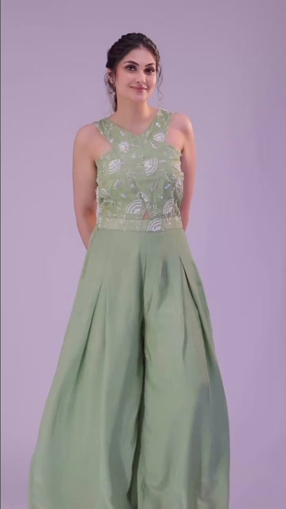 Elira Green Jumpsuit